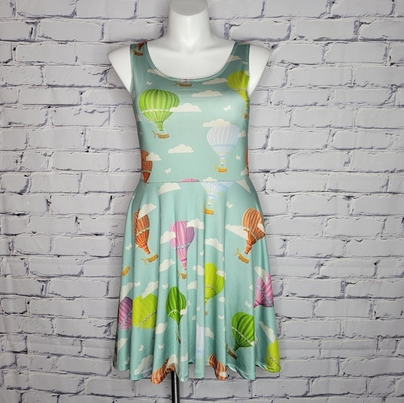Cowcow Dresses & Skirts - Colorful Hot Air Balloon Print Dress